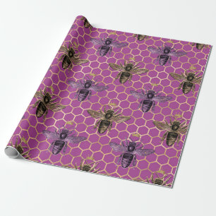 Papier Cadeau Série Queen Bee Design 5