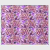 Papier Cadeau Série Queen Bee Design 6 (Plat)