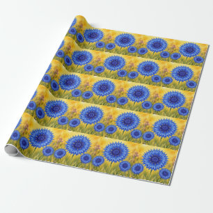 Papier Cadeau Série Radiant Petal – Bleuet