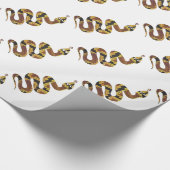 Papier Cadeau Serpent Brown et Silhouette Or (Coin)