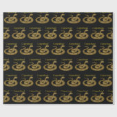 Papier Cadeau Serpent Copperhead Enroulé Thunder_Cove (Plat)