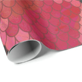 Papier Cadeau Serpent noir et rouge (Coin rond)