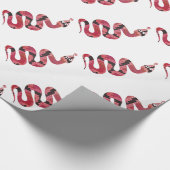 Papier Cadeau Serpent noir et rouge Silhouette (Coin)