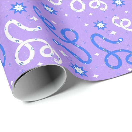 Papier Cadeau Serpents et étincelles (Coin rond)