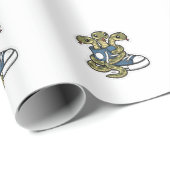 Papier Cadeau Serpents sur chaussures (Coin rond)