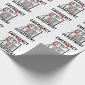 Papier Cadeau Service d'urgence Skeleton Nuring Coffee Lover (Coin)