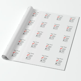 Papier Cadeau services de restauration ajouter nom code QR site