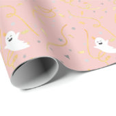 Papier Cadeau Serviettes Boo Ghost Party pour Fille Anniversaire (Coin rond)