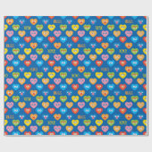 Papier Cadeau Sesame Street Valentine Hearts Motif (Plat)