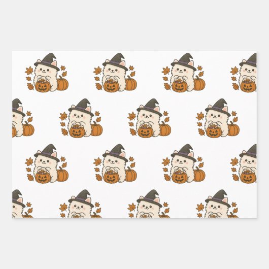 Papier cadeau Set Halloween / Pomeranian (Devant 2)