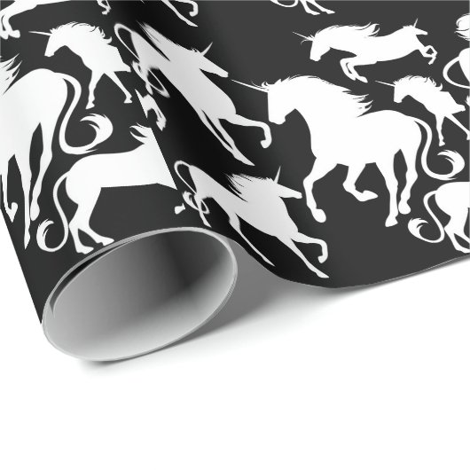 Papier Cadeau set of unicorn (Coin rond)