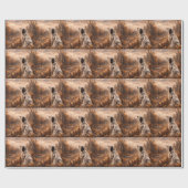 Papier Cadeau Setter anglais (Plat)
