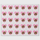 PAPIER CADEAU SETTER IRLANDAIS (Plat)
