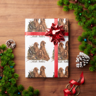 Papier Cadeau Setter Irlandais ,Art