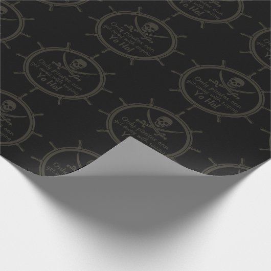 Papier Cadeau Seulement les pirates peuvent partir avec… le (Coin)