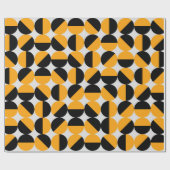 Papier Cadeau seventies style geometric pattern with half circle (Plat)