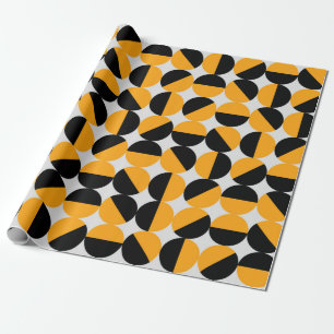 Papier Cadeau seventies style geometric pattern with half circle