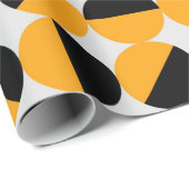Papier Cadeau seventies style geometric pattern with half circle (Coin rond)