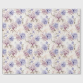 Papier Cadeau Shabby Chic Hydrangea Plaisir Floral (Plat)
