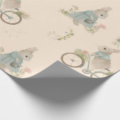 Papier Cadeau Shabby Chic Spring Rabbit Papier Enveloppant (Coin)