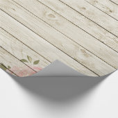Papier Cadeau Shabby Chic Wood Texture (Coin)