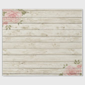 Papier Cadeau Shabby Chic Wood Texture (Plat)