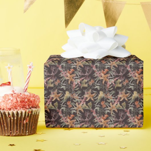 Papier Cadeau Shabby Sea Life Pattern (Fête d'anniversaire)
