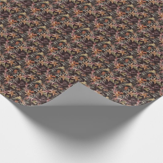 Papier Cadeau Shabby Sea Life Pattern (Coin)