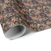 Papier Cadeau Shabby Sea Life Pattern (Coin rond)