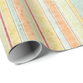 Papier Cadeau Shabby Stripes (Coin rond)