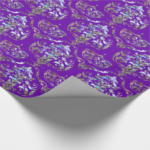 Papier Cadeau Shalliveye Royal Baroque Damask Élégance