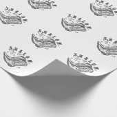 Papier Cadeau Shalom Y'all Cowboy juif Hanoukka Ouest (Coin)