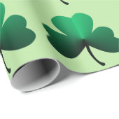 Papier Cadeau Shamrock (Coin rond)