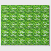 Papier Cadeau Shamrock Clover Feuilles St. Patrick's Day Anniver (Plat)