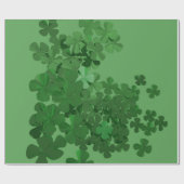 Papier Cadeau Shamrock de la Saint-Patrick (Plat)