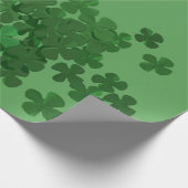 Papier Cadeau Shamrock de la Saint-Patrick (Coin)