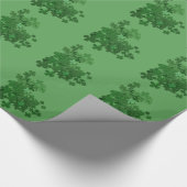 Papier Cadeau Shamrock de la Saint-Patrick (Coin)