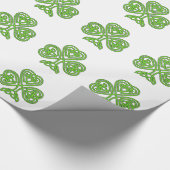 Papier Cadeau Shamrock de noeud celtique (Coin)