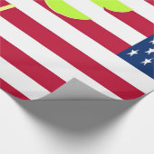 Papier Cadeau Shamrock du drapeau irlandais américain Clover St. (Coin)