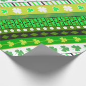 Papier Cadeau Shamrock, jour de Patrick (Coin)