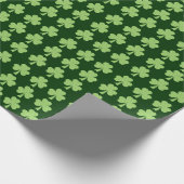 Papier Cadeau Shamrock vert Clover Pois motif (Coin)