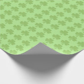 Papier Cadeau Shamrock vert Clover Pois motif (Coin)