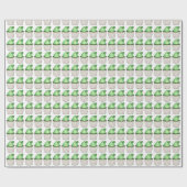 Papier Cadeau Shamrock vert Cupcake St. Patrick's Day (Plat)