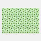 Papier Cadeau Shamrock vert Feuille de trèfle St. Patricks Day (Devant)