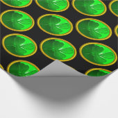 Papier Cadeau SHAMROCK VERT JEWEL Saint Patrick's Day (Coin)