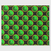 Papier Cadeau SHAMROCK VERT JEWEL Saint Patrick's Day (Plat)