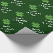 Papier Cadeau shamrock vert Jour de la Saint Patrick (Coin)