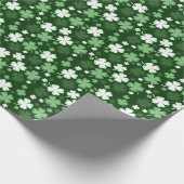 Papier Cadeau Shamrock vert, Saint Patrick's Day (Coin)