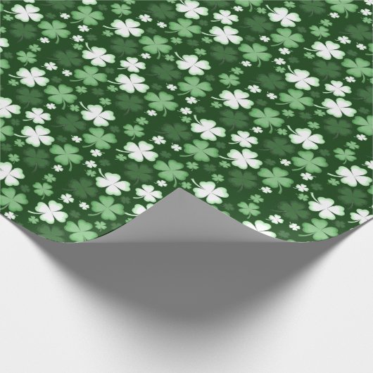 Papier Cadeau Shamrock vert, Saint Patrick's Day (Coin)
