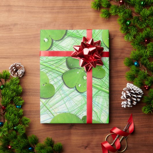 Papier Cadeau Shamrock vert St Patrick iPhone 5 Coque-Mate (Cadeau de vacances)